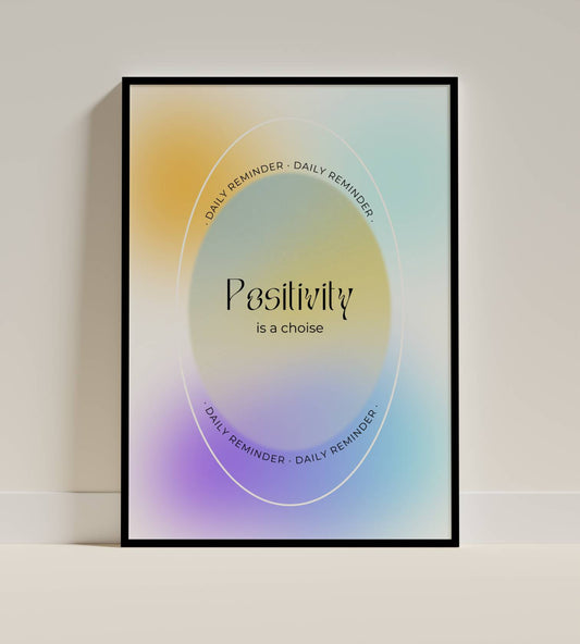 Positivity Is a Choice – Motivational Daily Reminder Poster