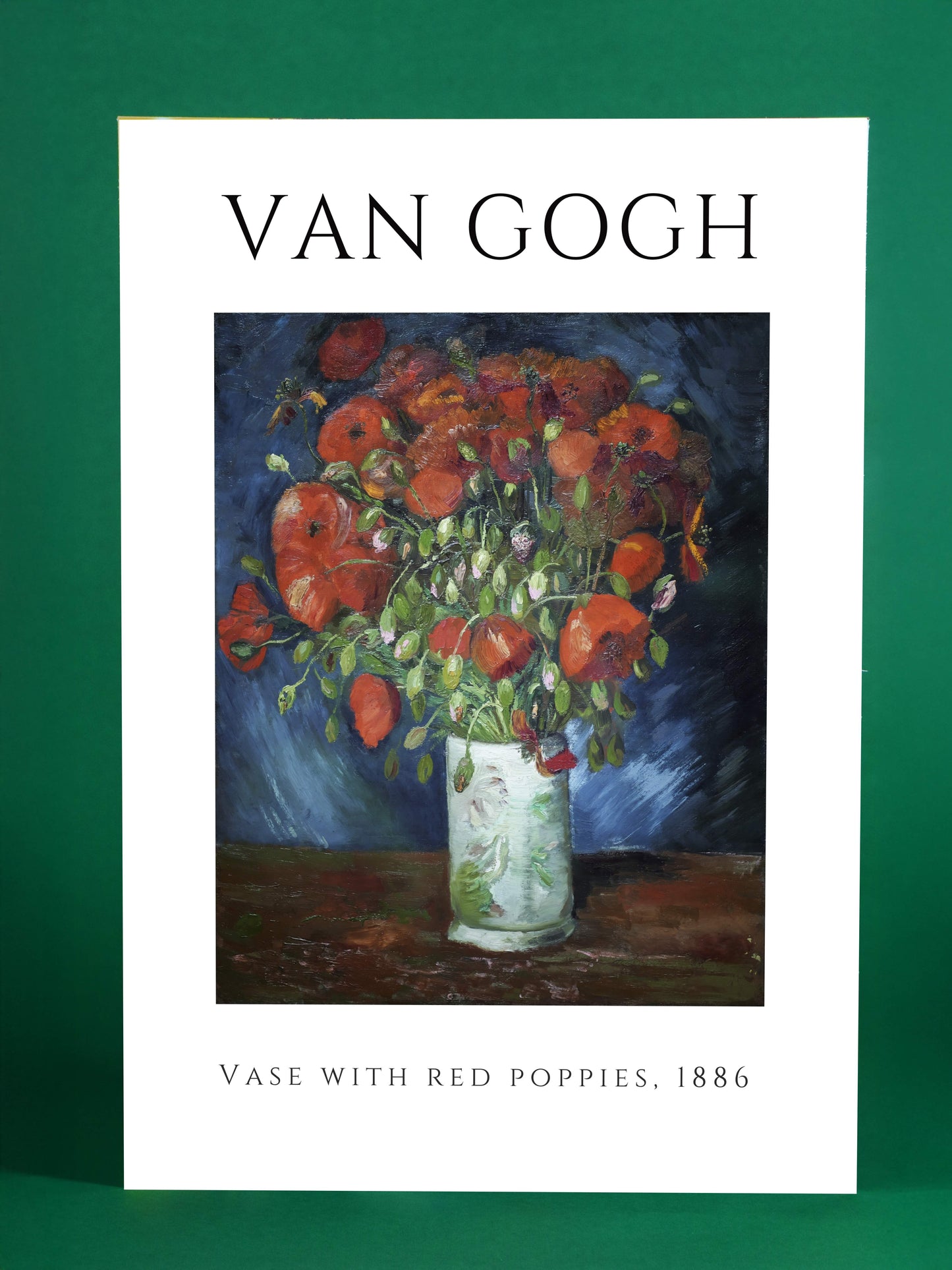 Van Gogh Art Poster – Vase With Red Poppies