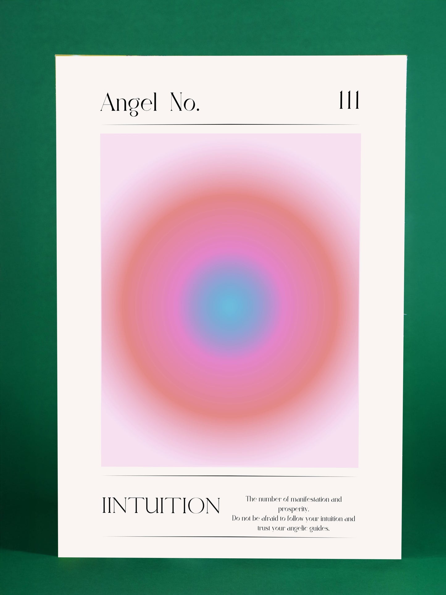 Angel Number 111 Intuition Poster