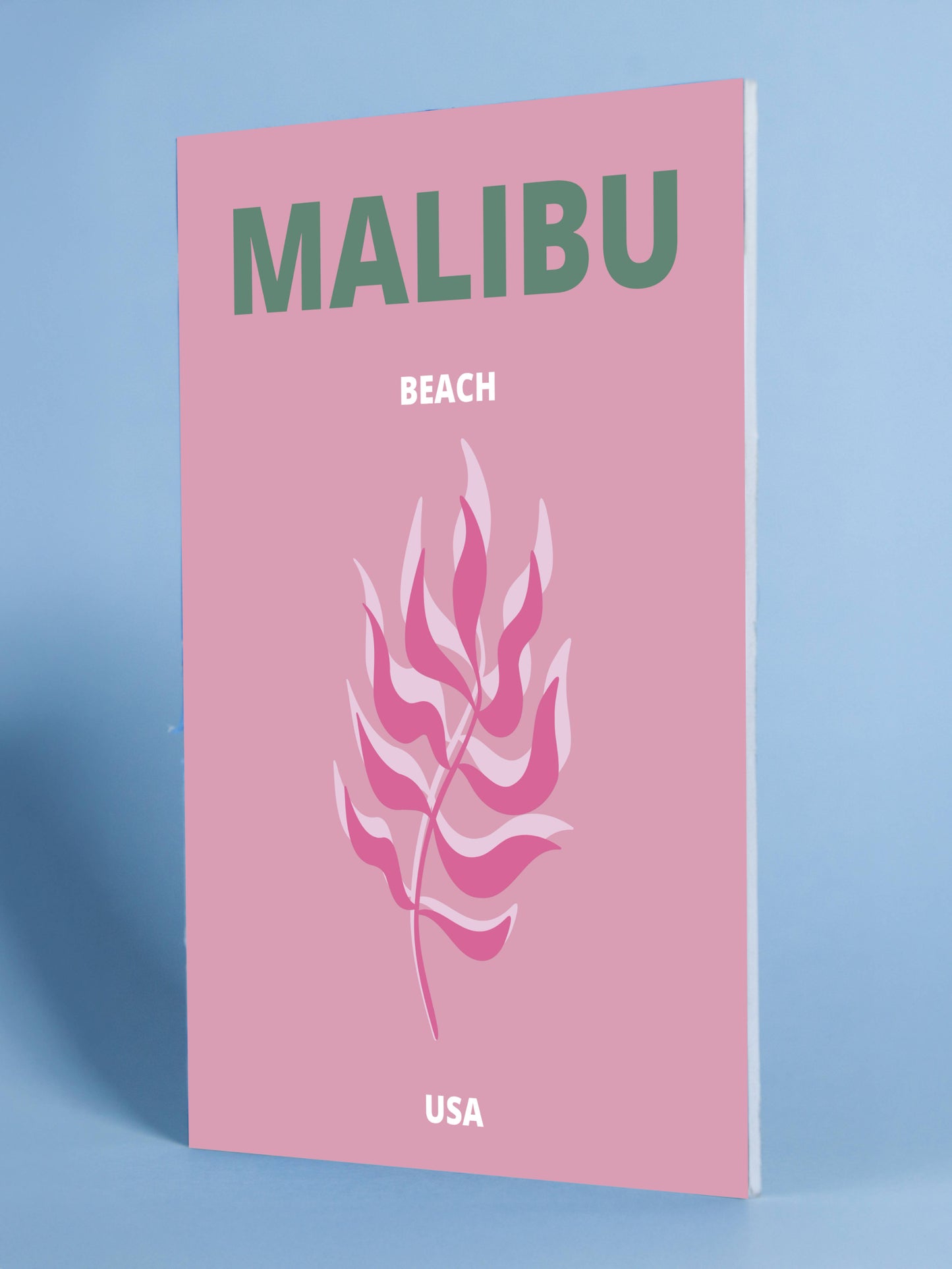Malibu Beach Art Print – USA Coastal Wall Decor