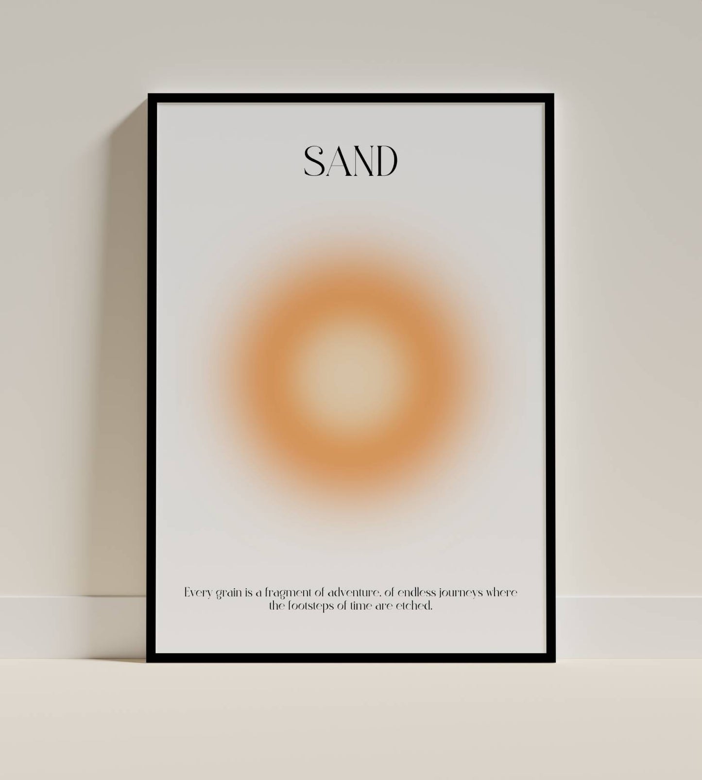 Sand Adventure Art Poster – Minimalist Beach