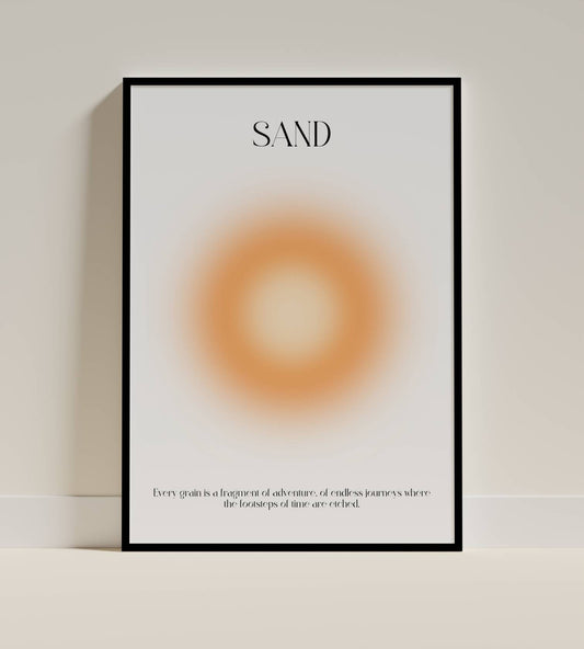 Sand Adventure Art Poster – Minimalist Beach