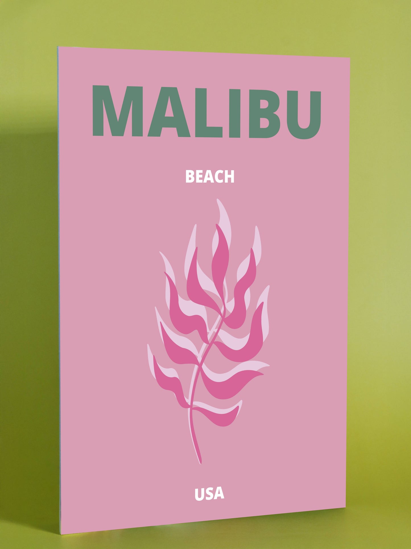 Malibu Beach Art Print – USA Coastal Wall Decor