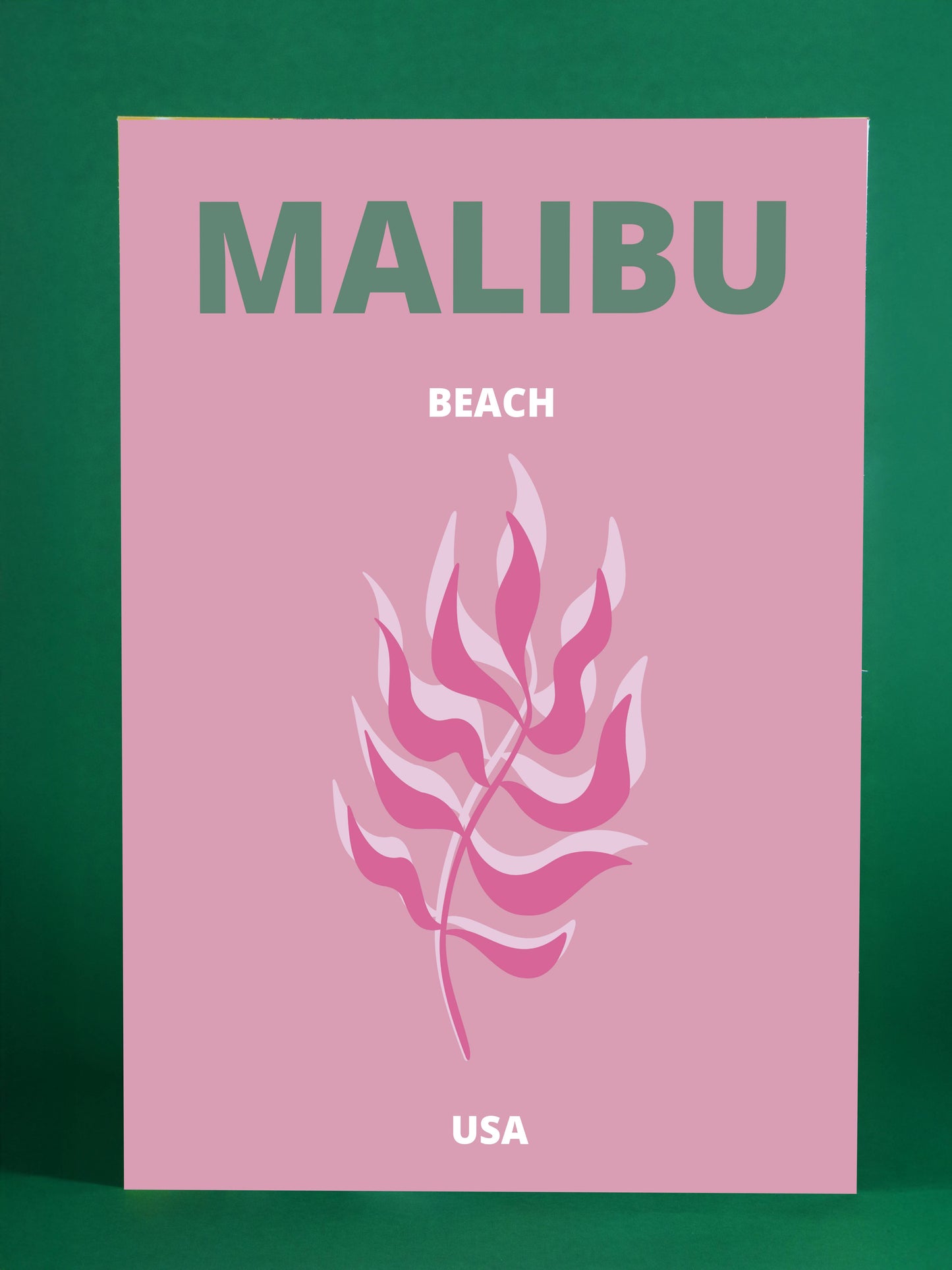 Malibu Beach Art Print – USA Coastal Wall Decor