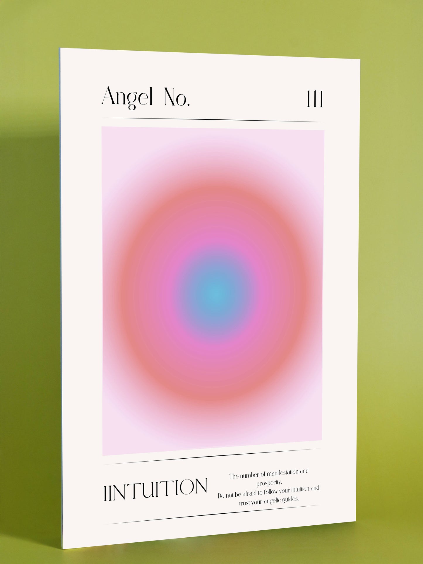 Angel Number 111 Intuition Poster