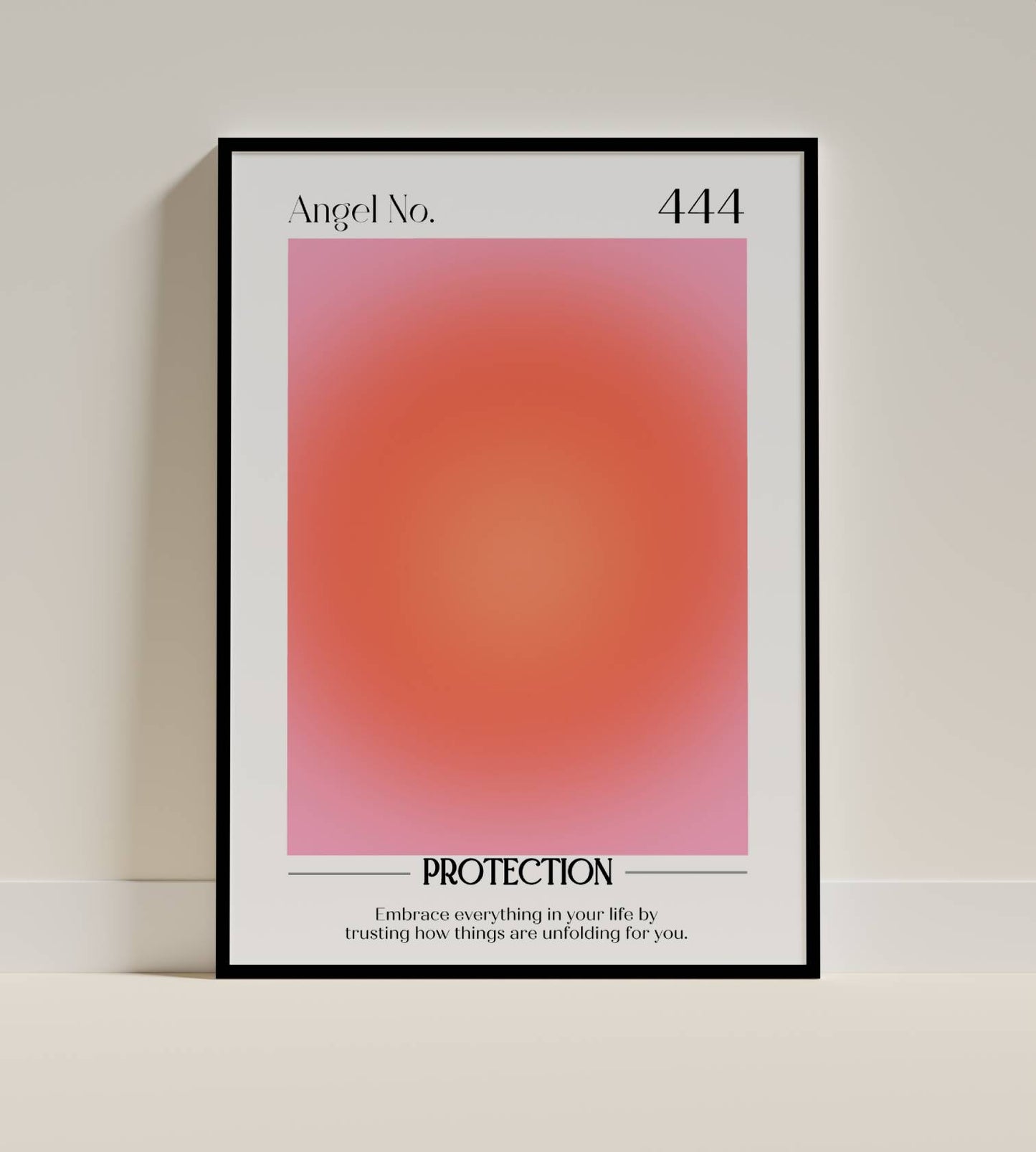 Angel Number 444 – Protection Art Poster