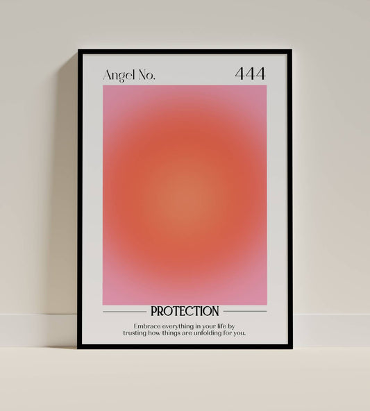 Angel Number 444 – Protection Art Poster