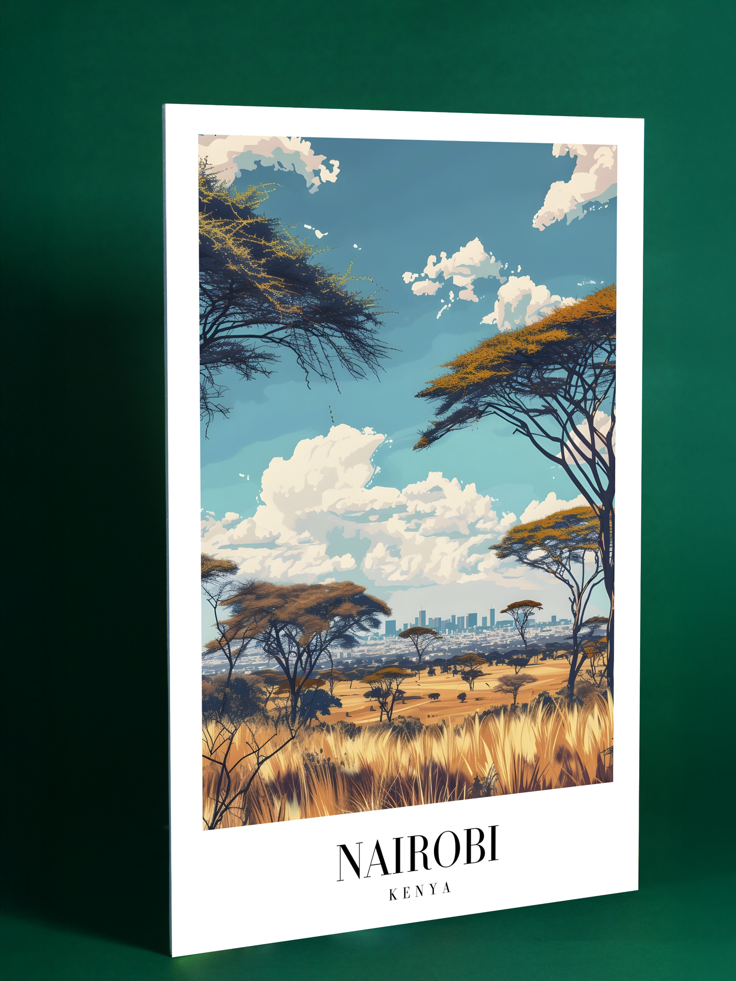 Nairobi Savannah Skyline Poster