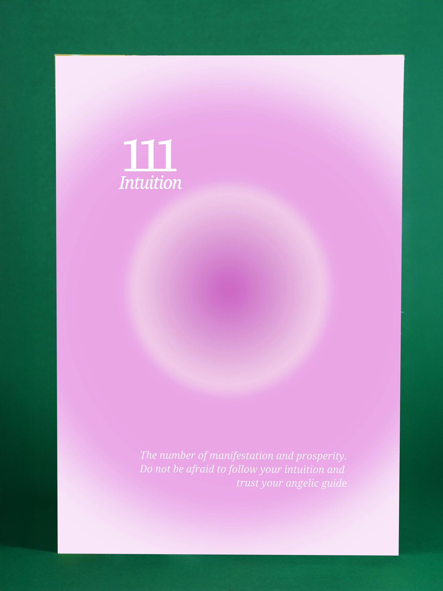 Angel Number 111 – Intuition Inspiration Print