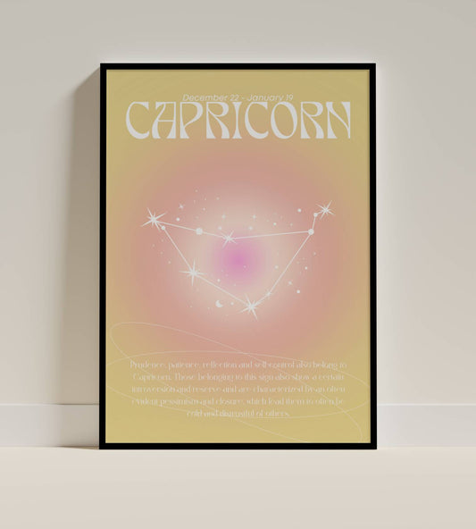 Capricorn Zodiac Sign Art