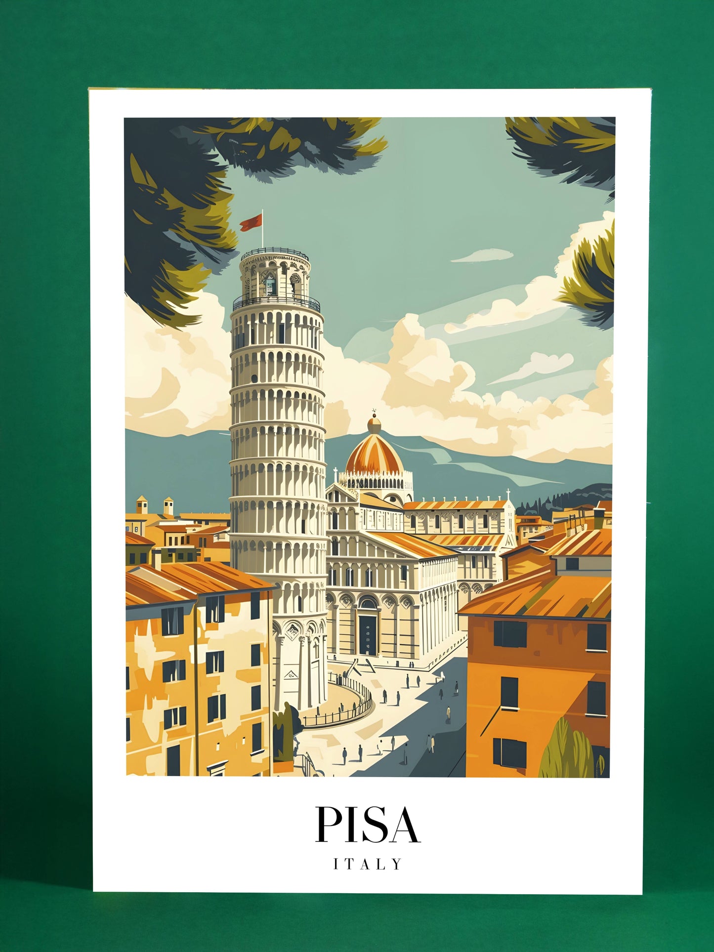 Pisa Italy Leaning Tower Art Print
