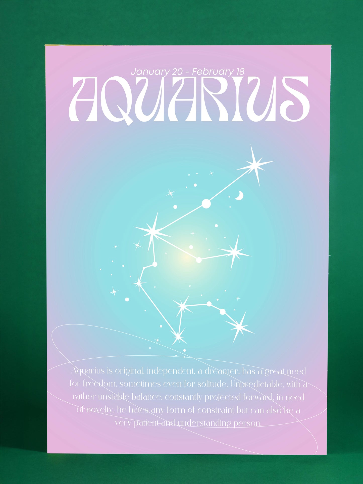 Aquarius Zodiac Sign Art