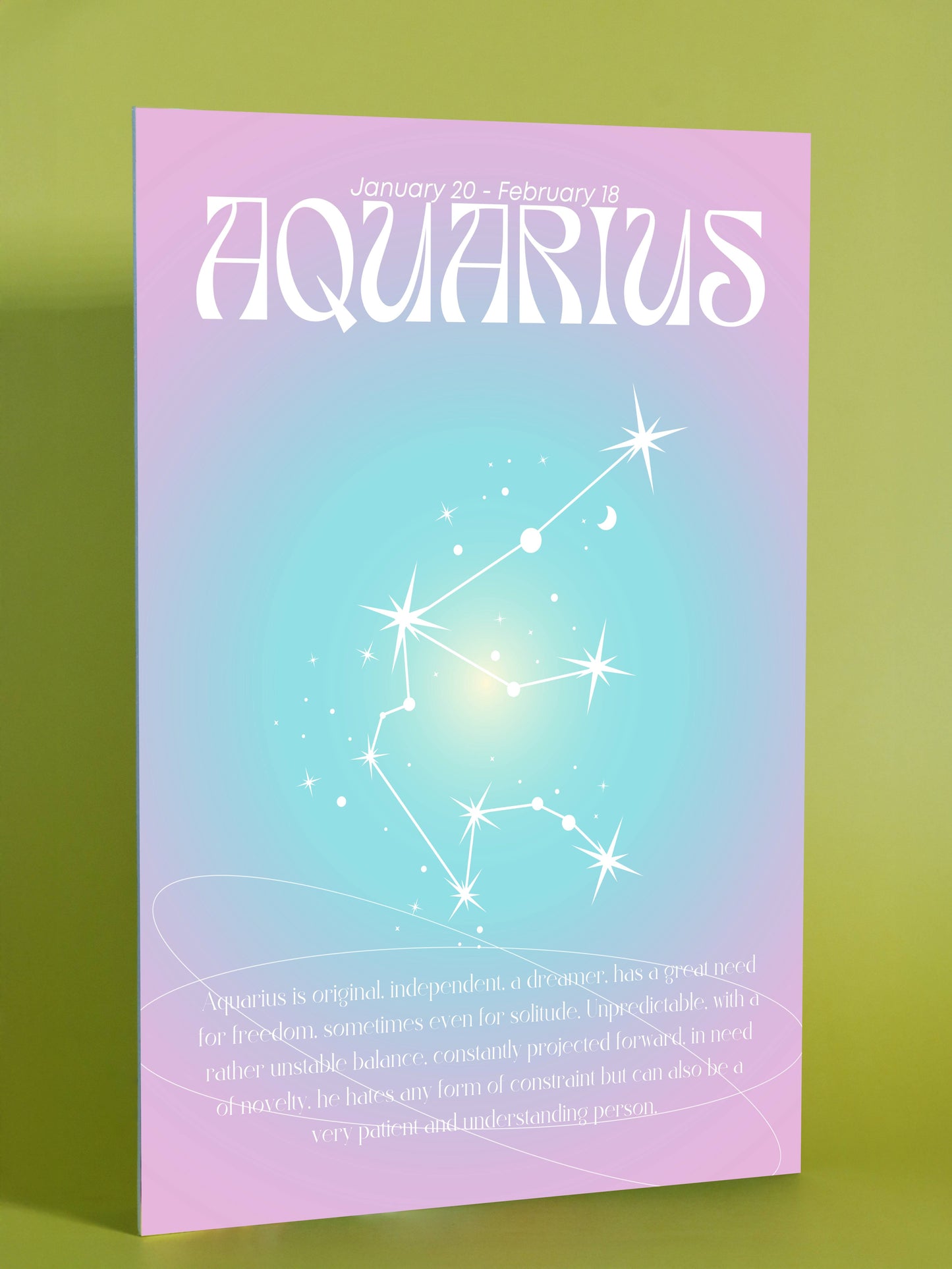 Aquarius Zodiac Sign Art
