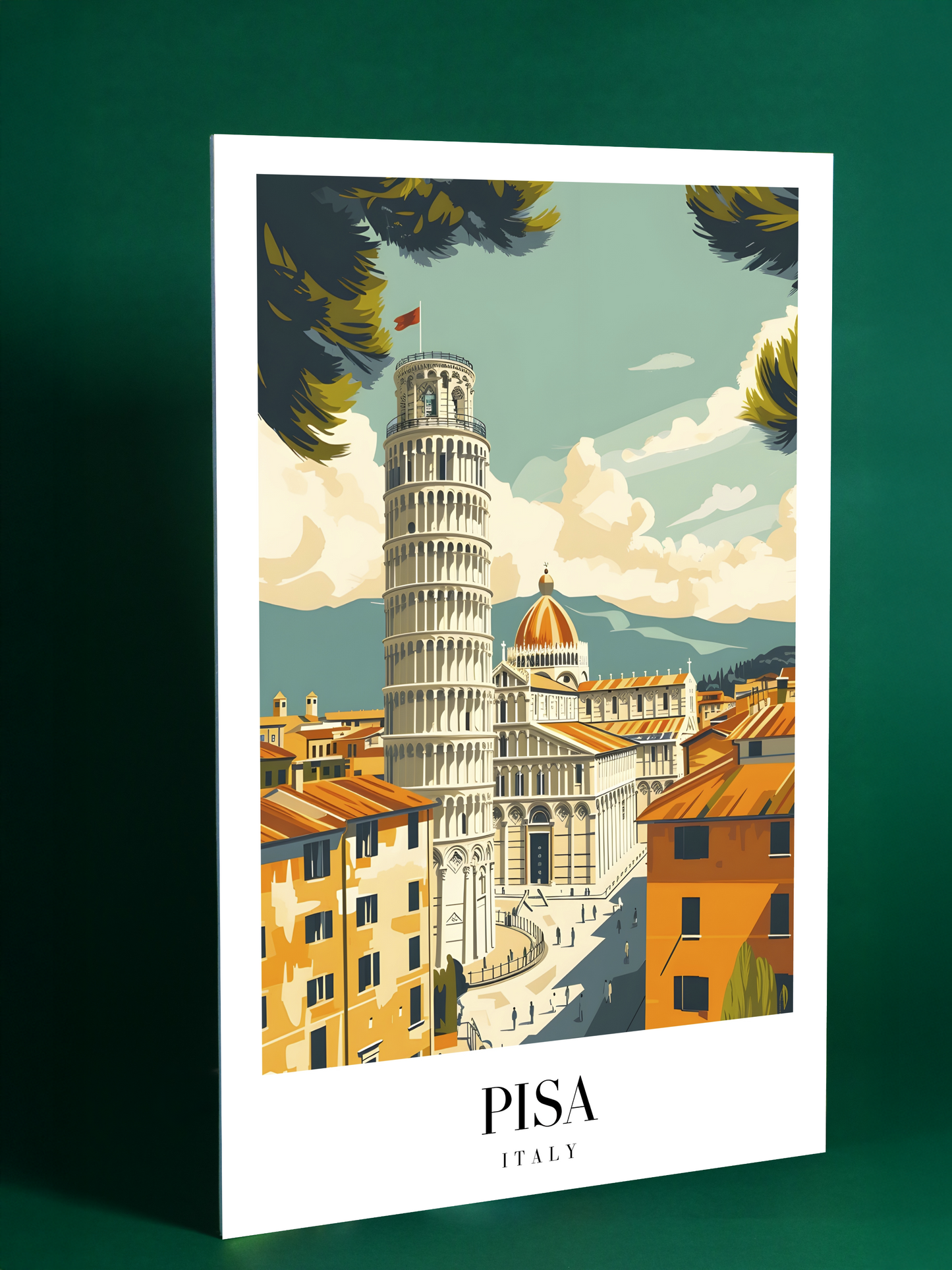 Pisa Italy Leaning Tower Art Print