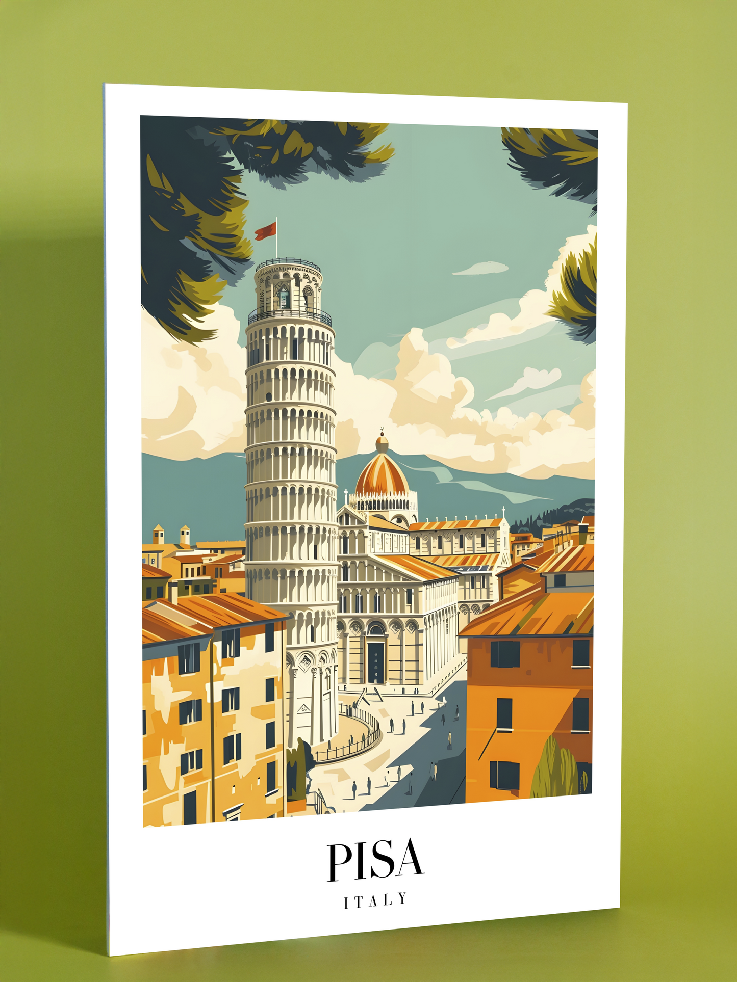 Pisa Italy Leaning Tower Art Print