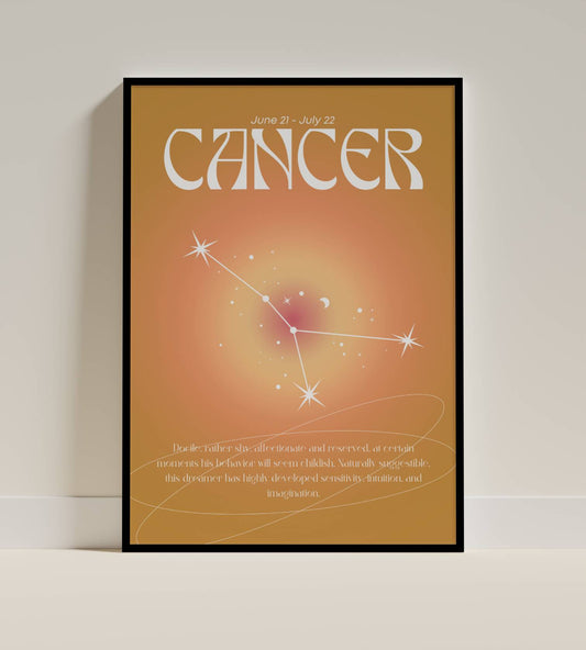 Cancer Zodiac Sign Art Print – Dreamy Astrology