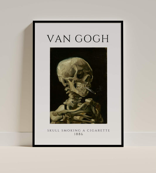 Vincent van Gogh “Skull Smoking a Cigarette”