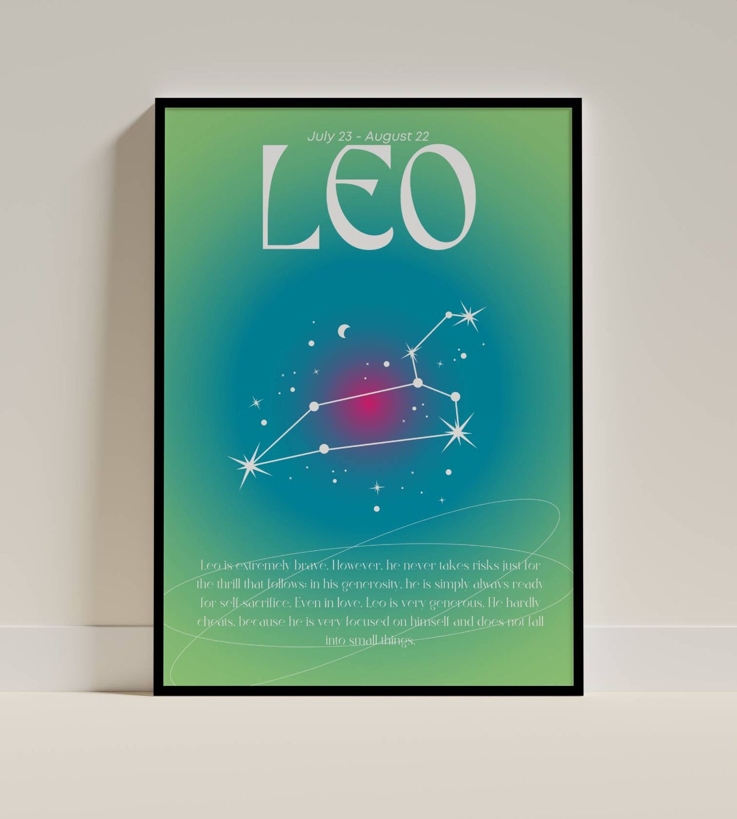 Leo Zodiac Sign Art