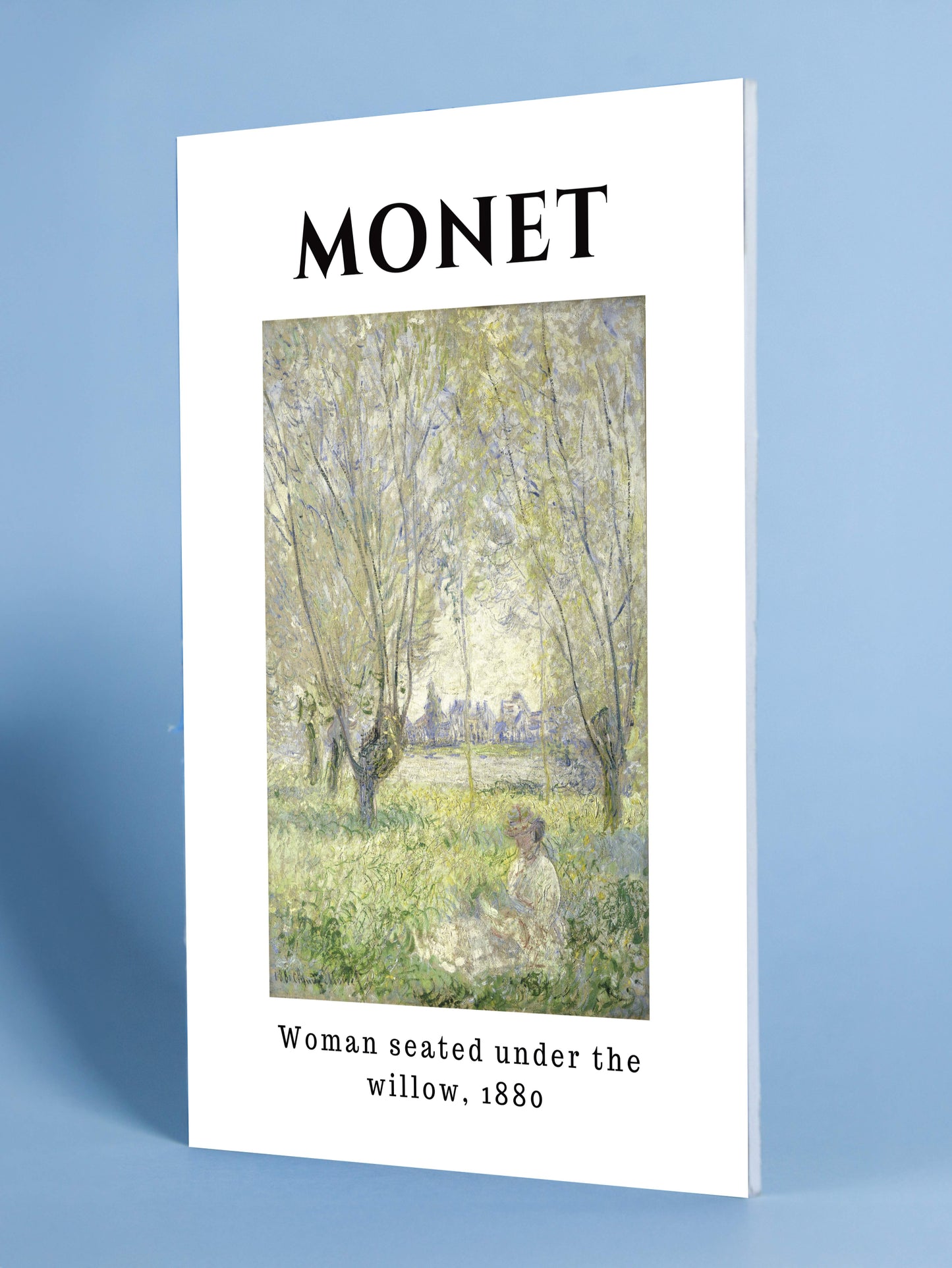 Monet Art Poster - Woman Seated Under the Willow