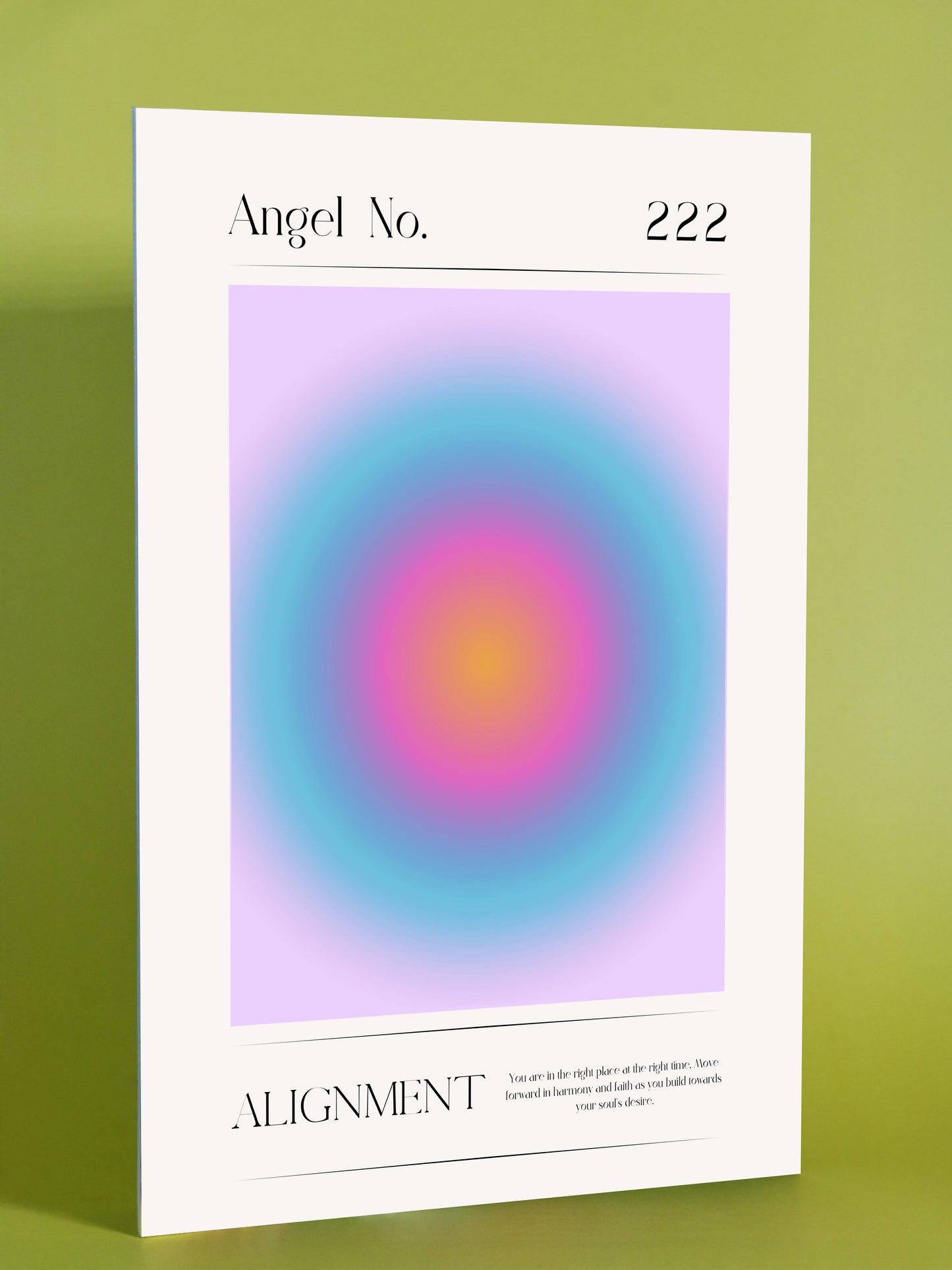Angel Number 222 Alignment Poster