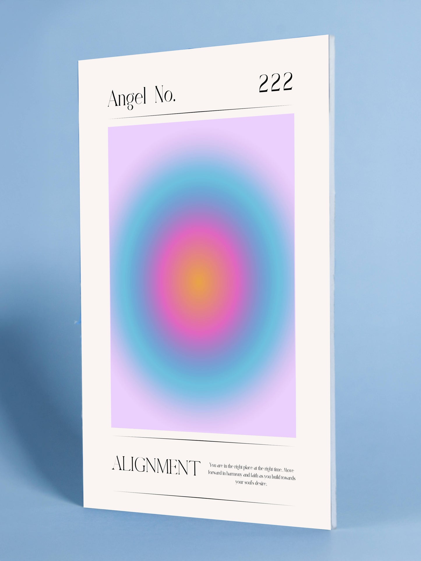 Angel Number 222 Alignment Poster