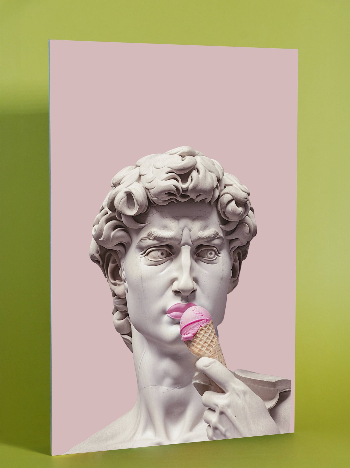 Classical Sculpture with Ice Cream