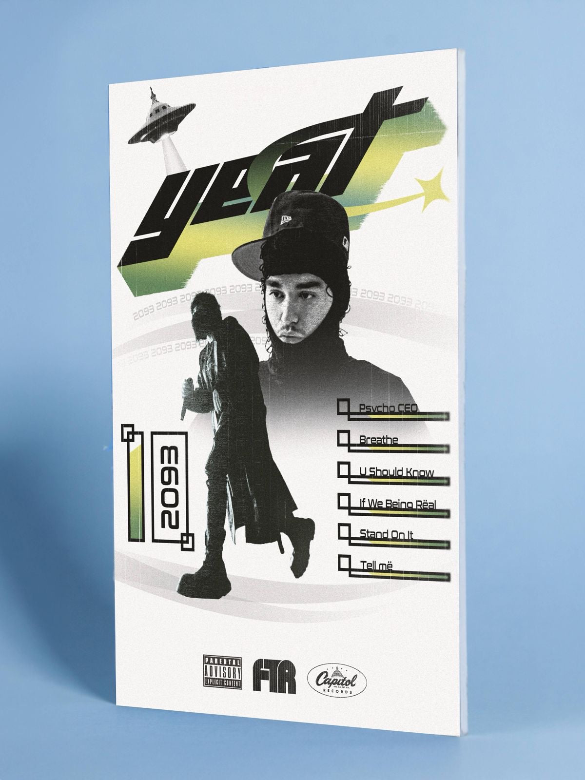 Yeat “2093” Futuristic Rap Album Poster