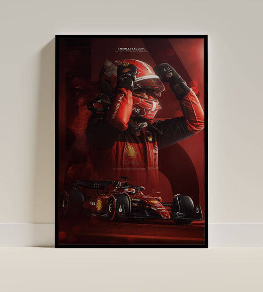 Charles Leclerc Scuderia Ferrari Poster
