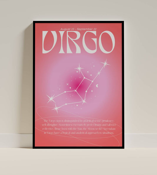 Virgo Zodiac Sign Art