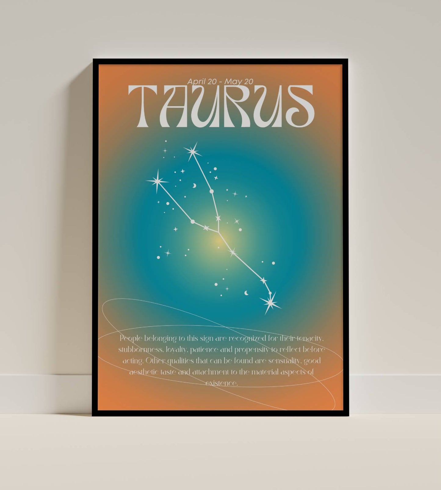 Taurus Zodiac Sign Wall Art