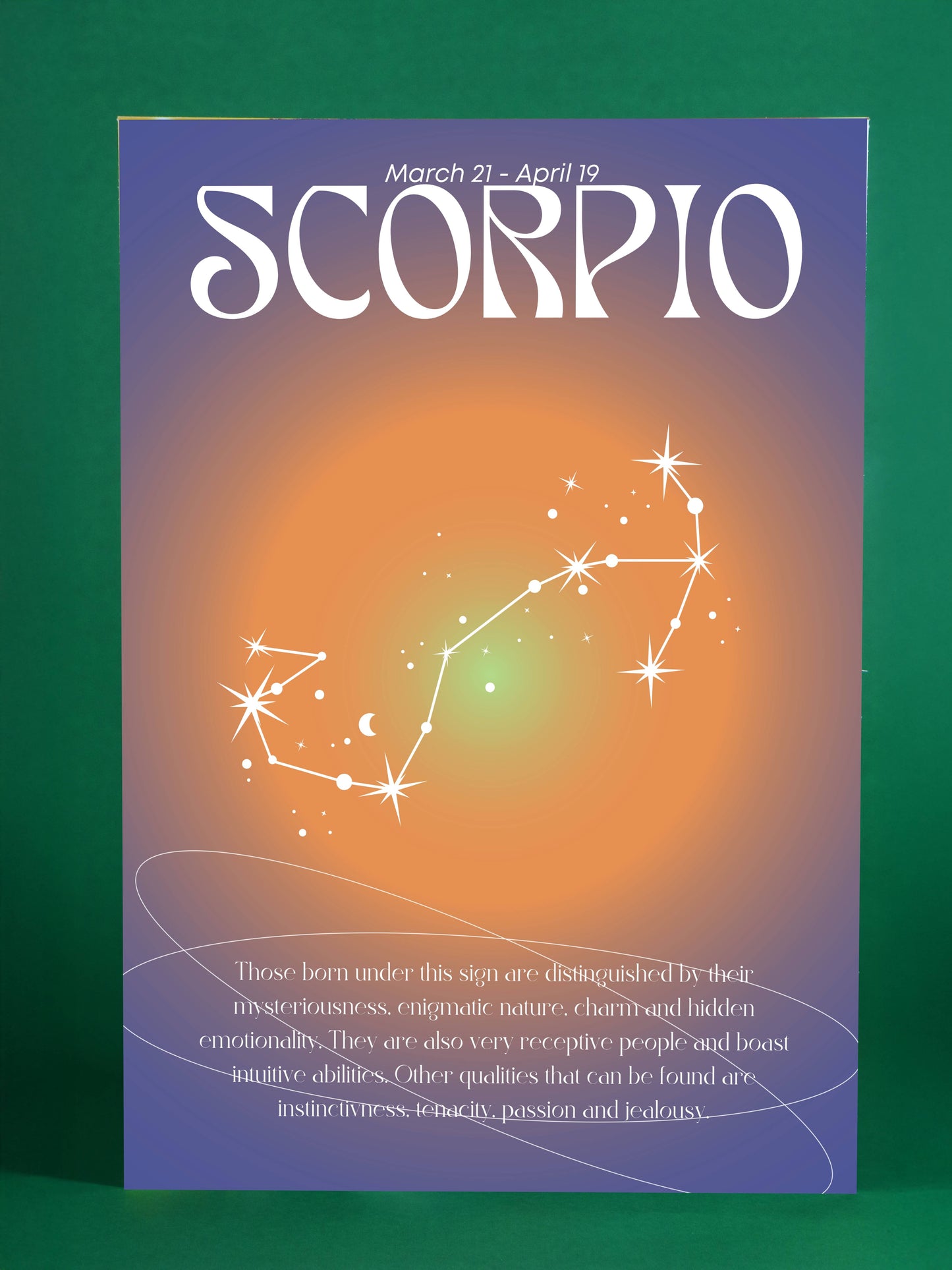 Scorpio Zodiac Sign Art Print – Mystic Astrology