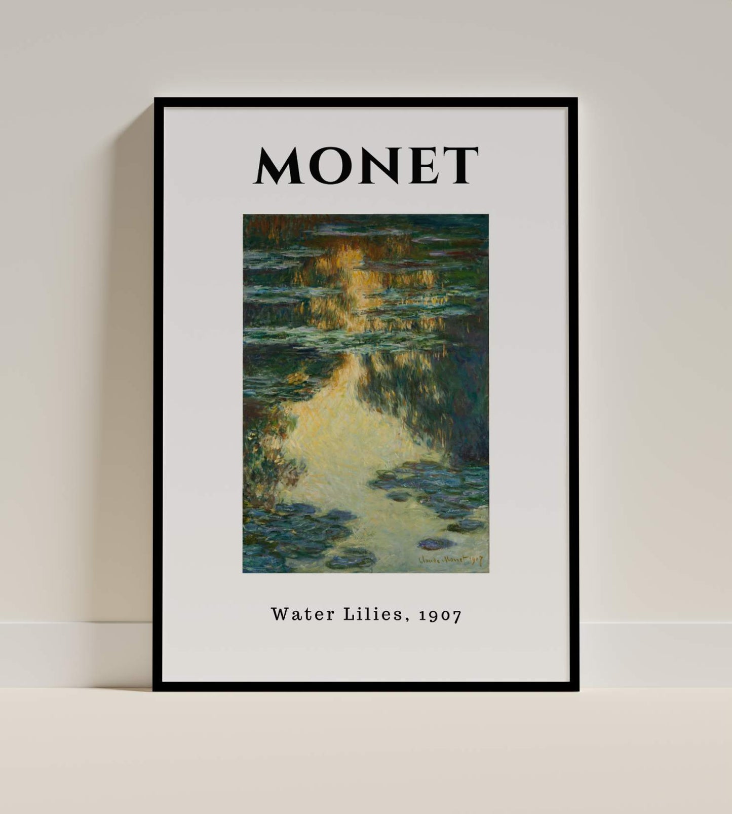 Monet “Water Lilies, 1907” Impressionist