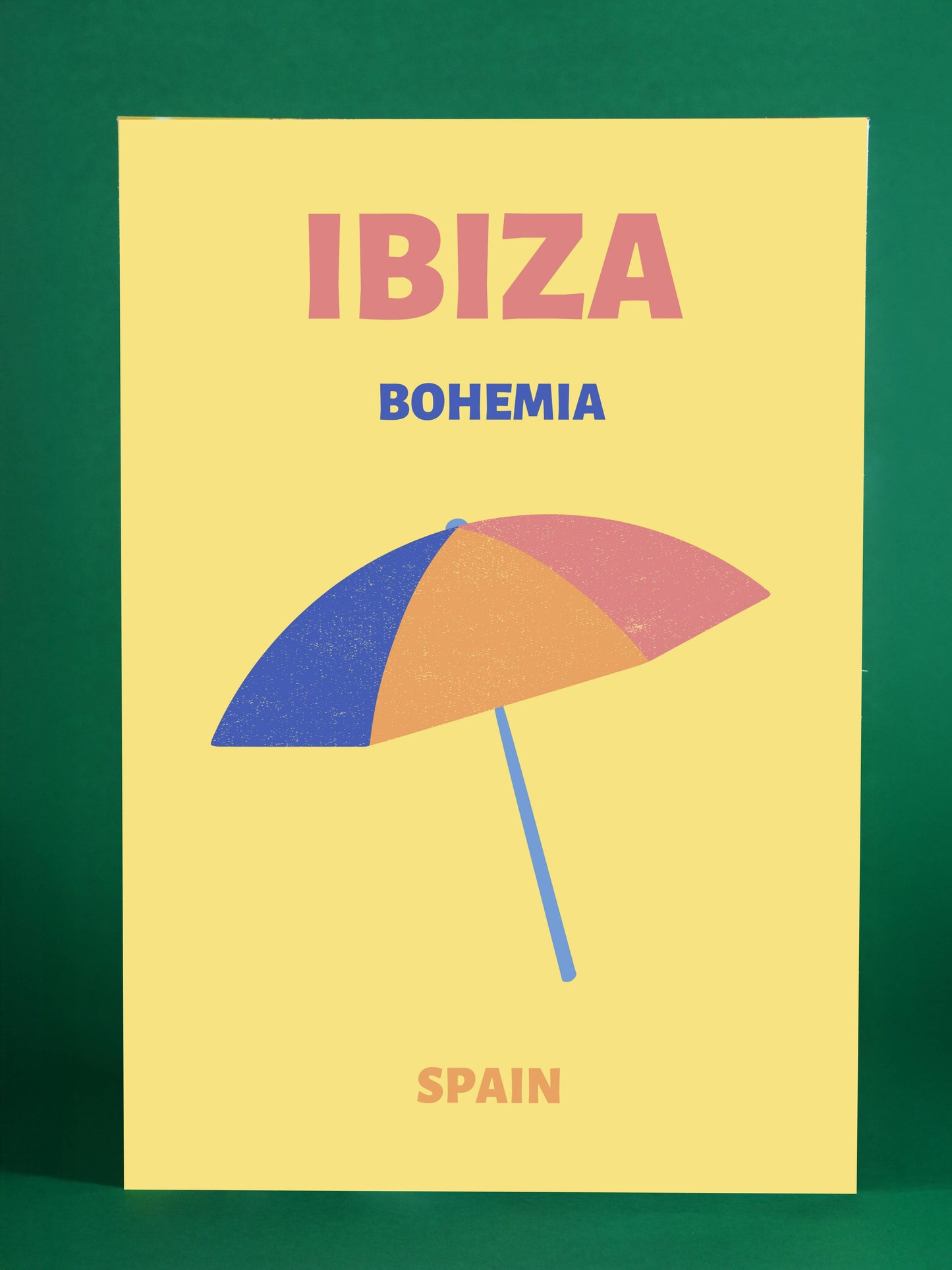 Ibiza Bohemia Spain Beach Umbrella Art Print