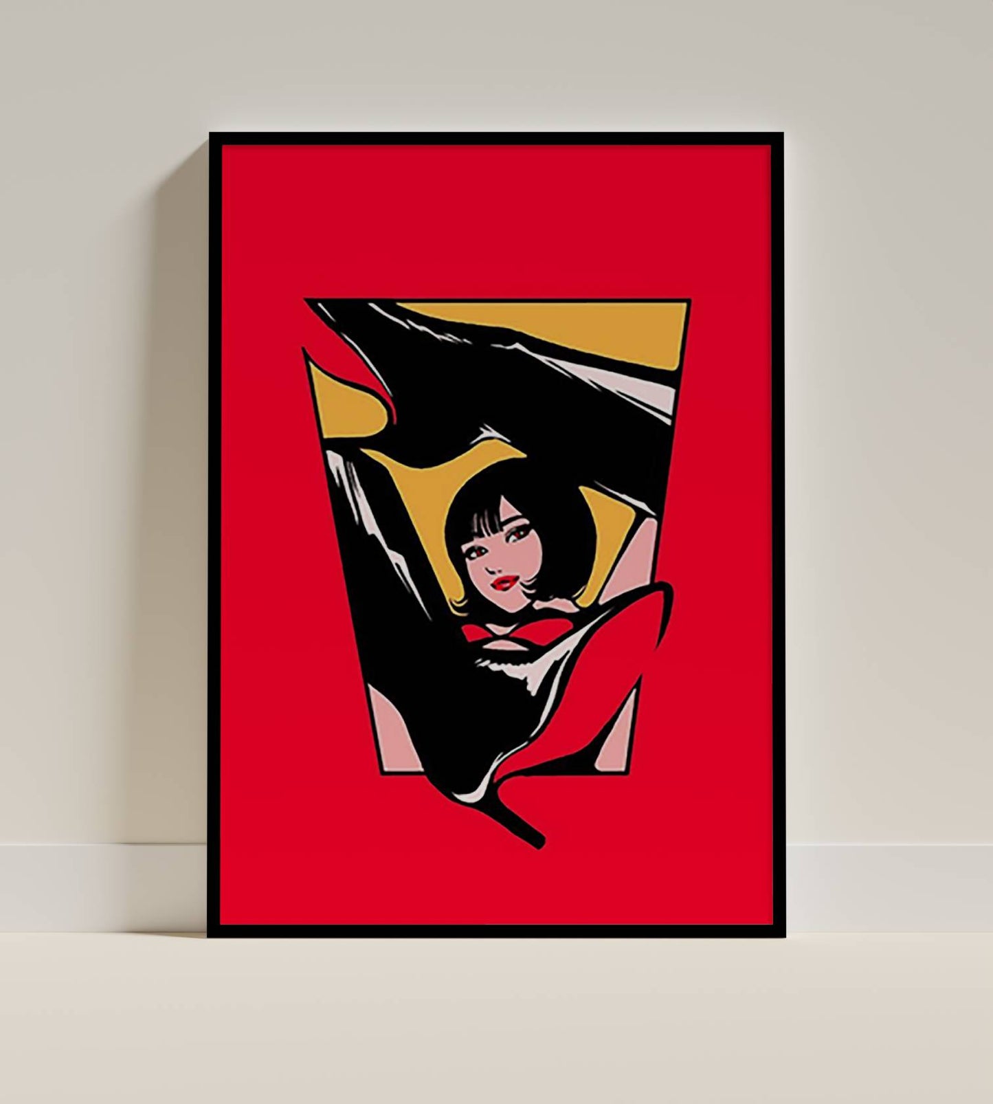 Abstract Pop Art Woman With Heels