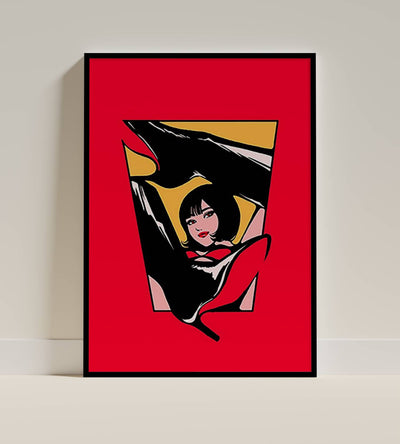Abstract Pop Art Woman With Heels