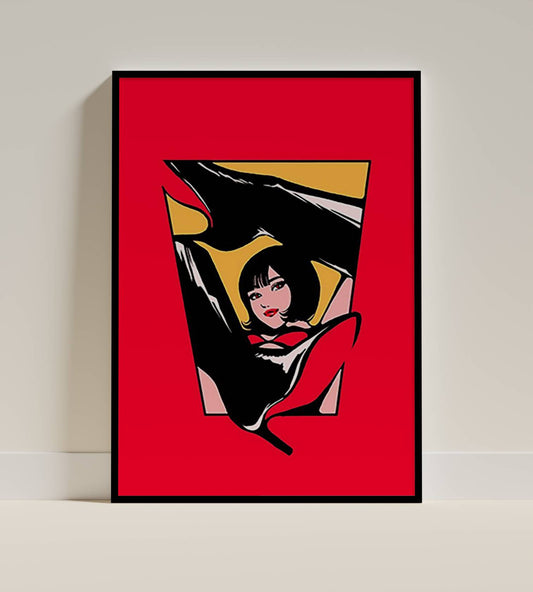 Abstract Pop Art Woman With Heels