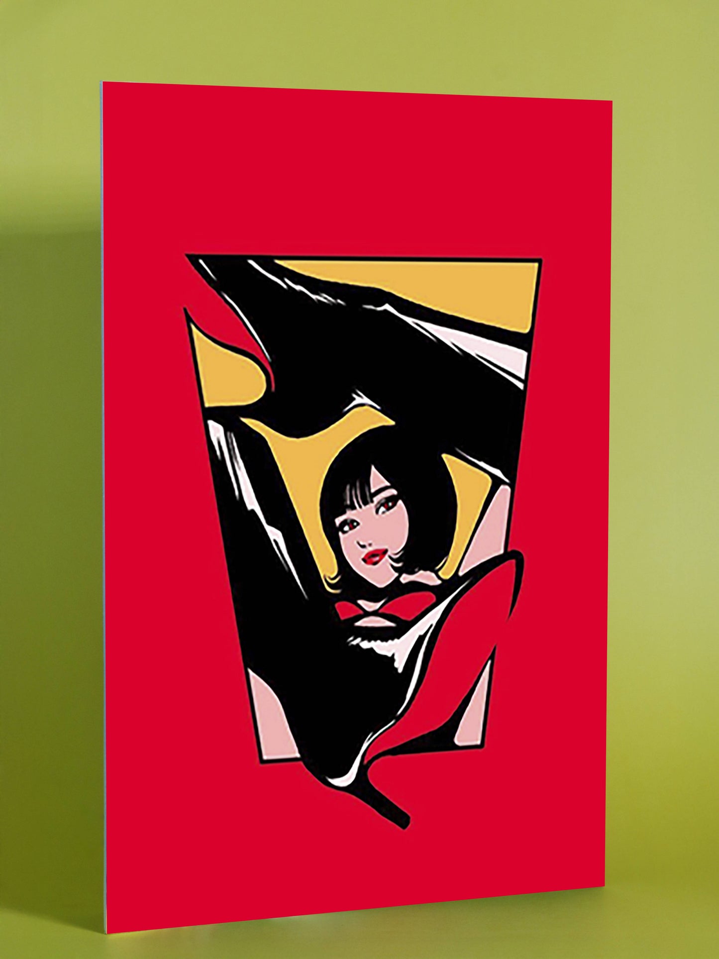 Abstract Pop Art Woman With Heels
