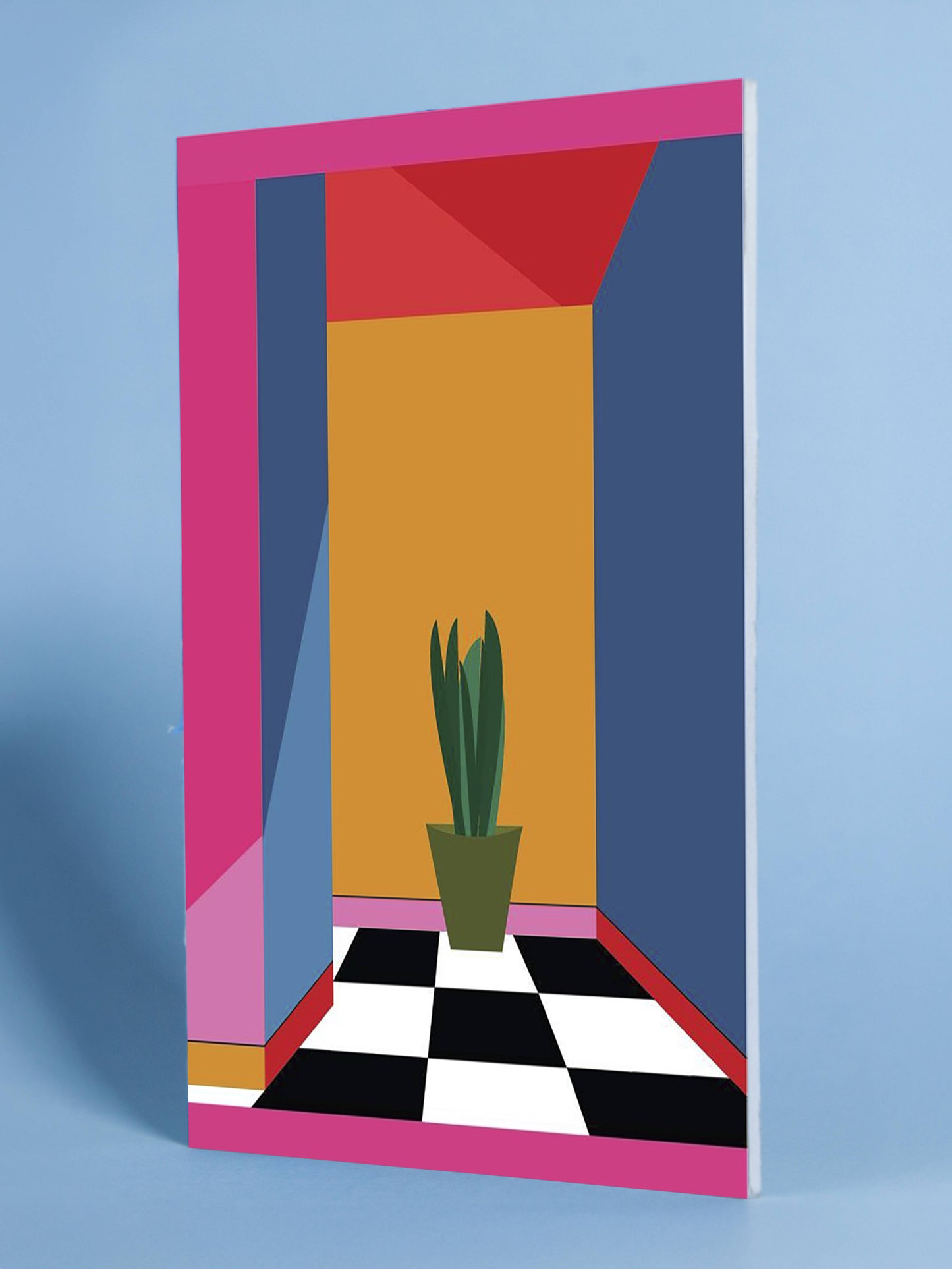 Modern Geometric Plant Wall Art