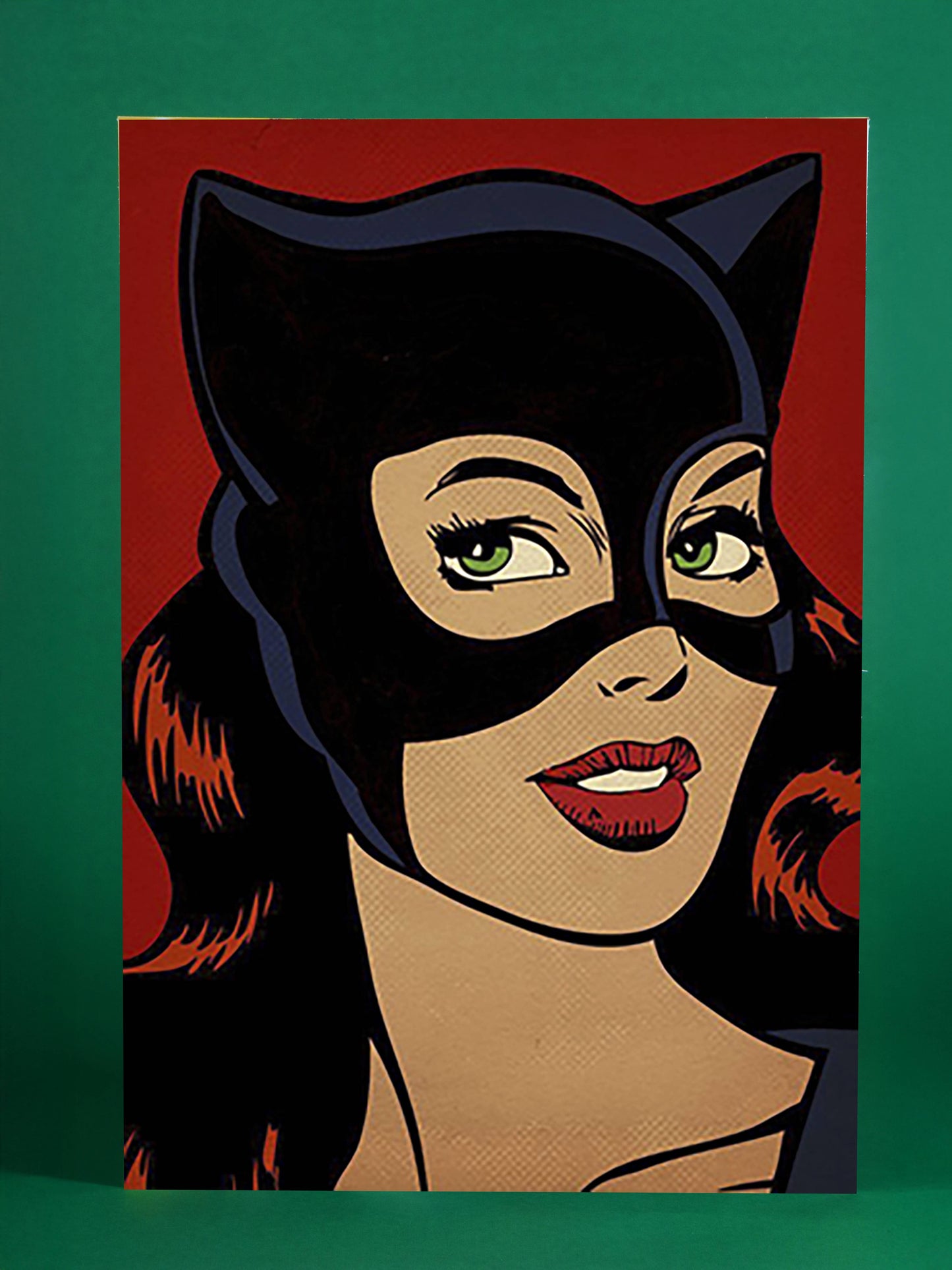 Catwoman Inspired Pop Art Poster