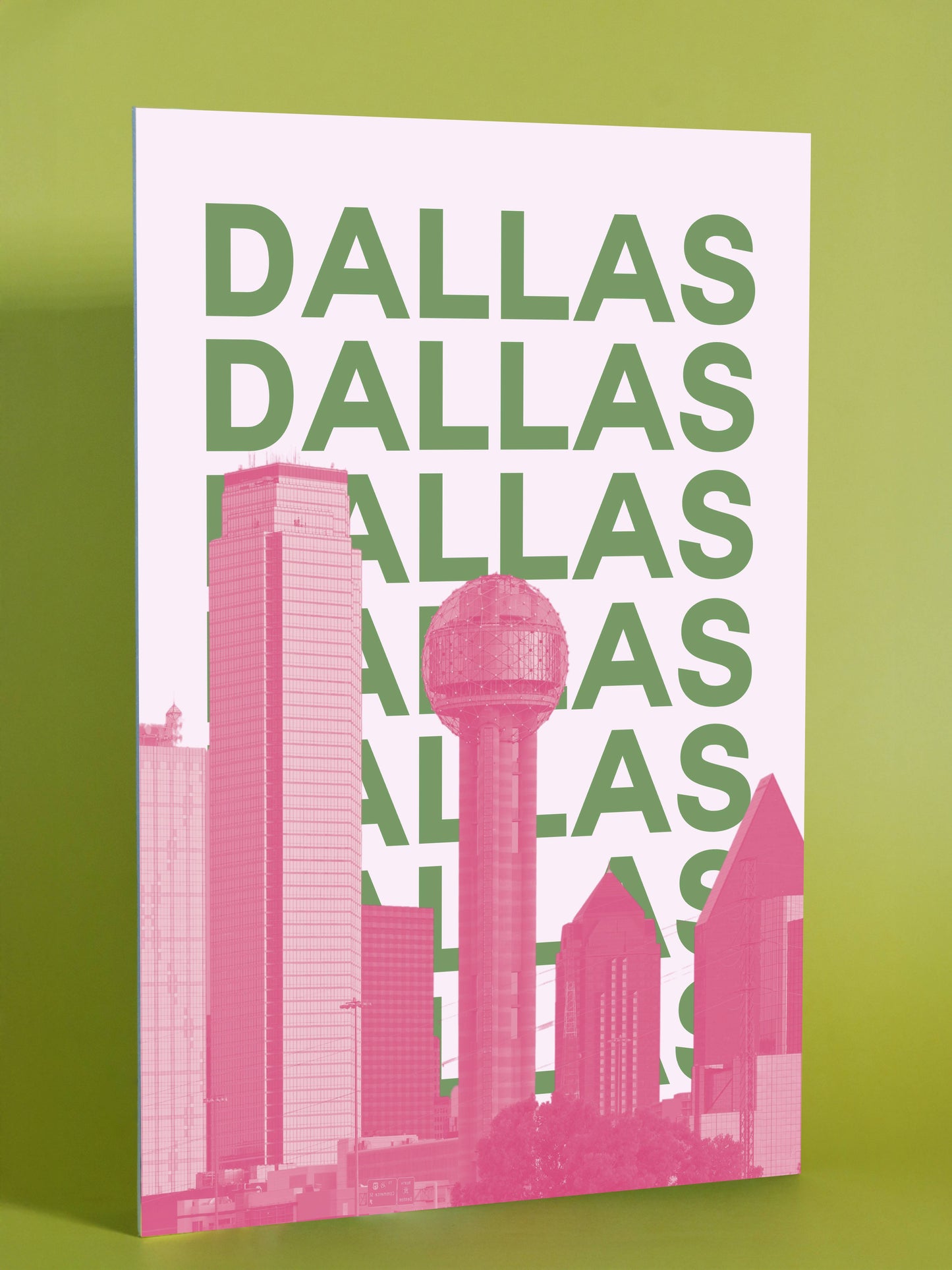 Dallas City Skyline Modern Wall Art