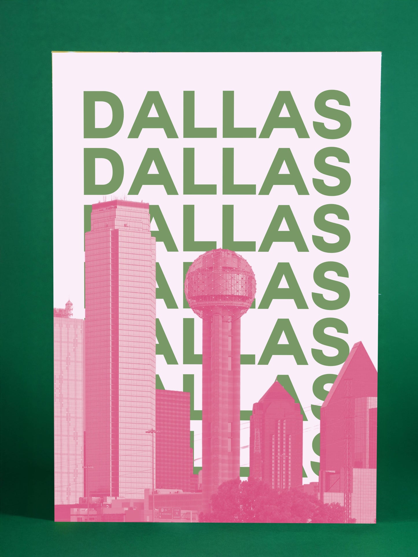 Dallas City Skyline Modern Wall Art