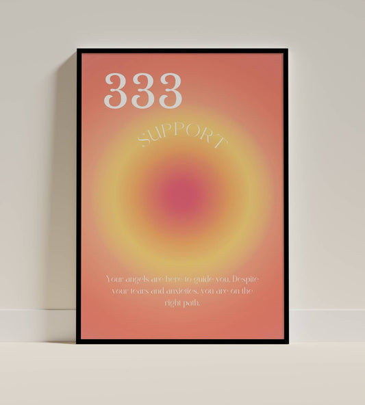 Angel Number 333 Support Poster
