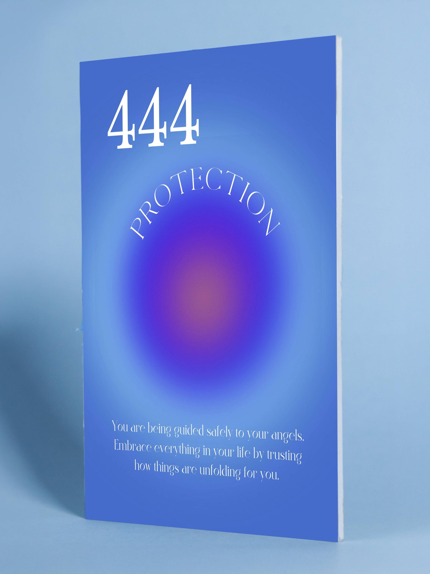 444 Protection Angel Number Spiritual Art