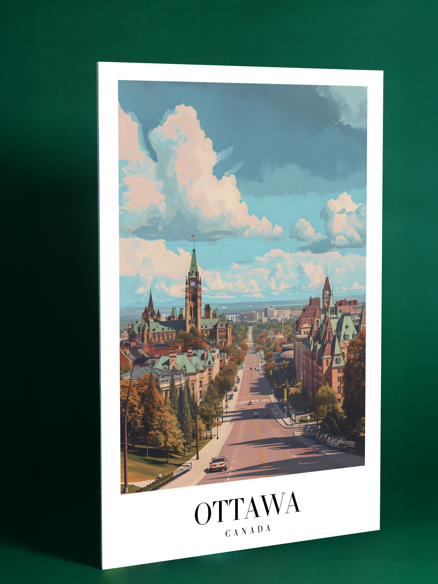 Ottawa, Canada – Parliament Hill Landscape Poster