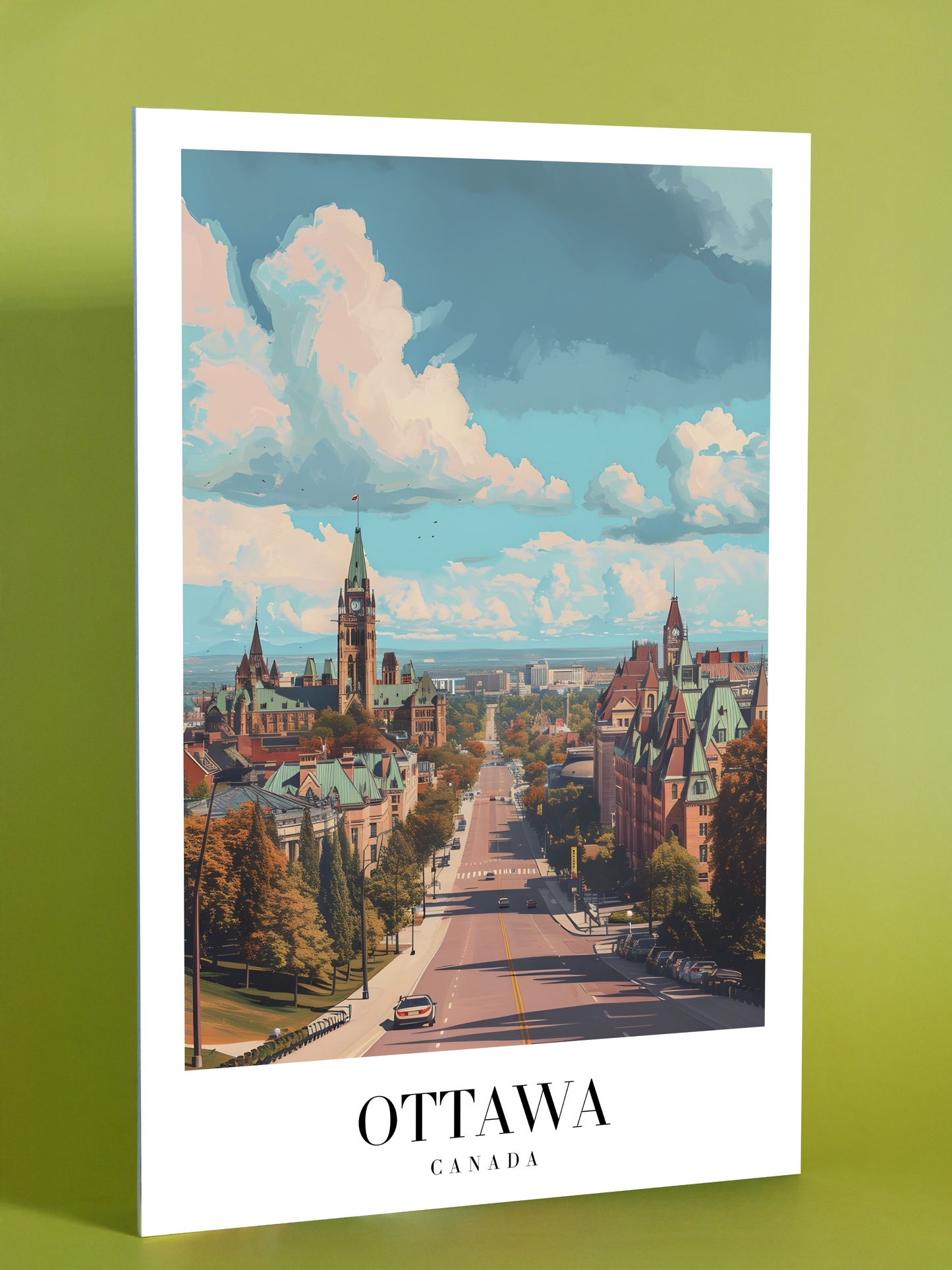 Ottawa, Canada – Parliament Hill Landscape Poster