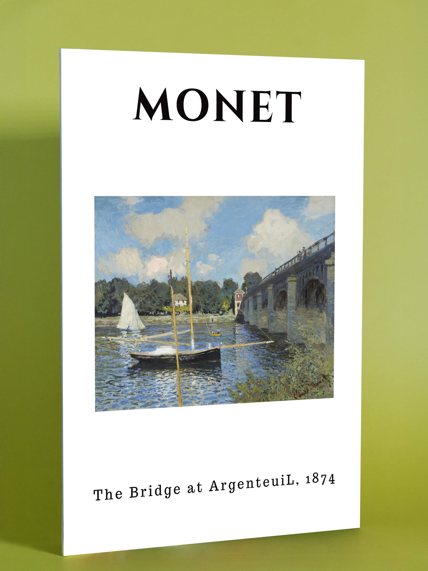 Claude Monet “The Bridge at Argenteuil” Art