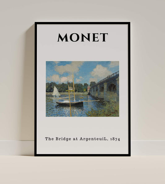 Claude Monet “The Bridge at Argenteuil” Art
