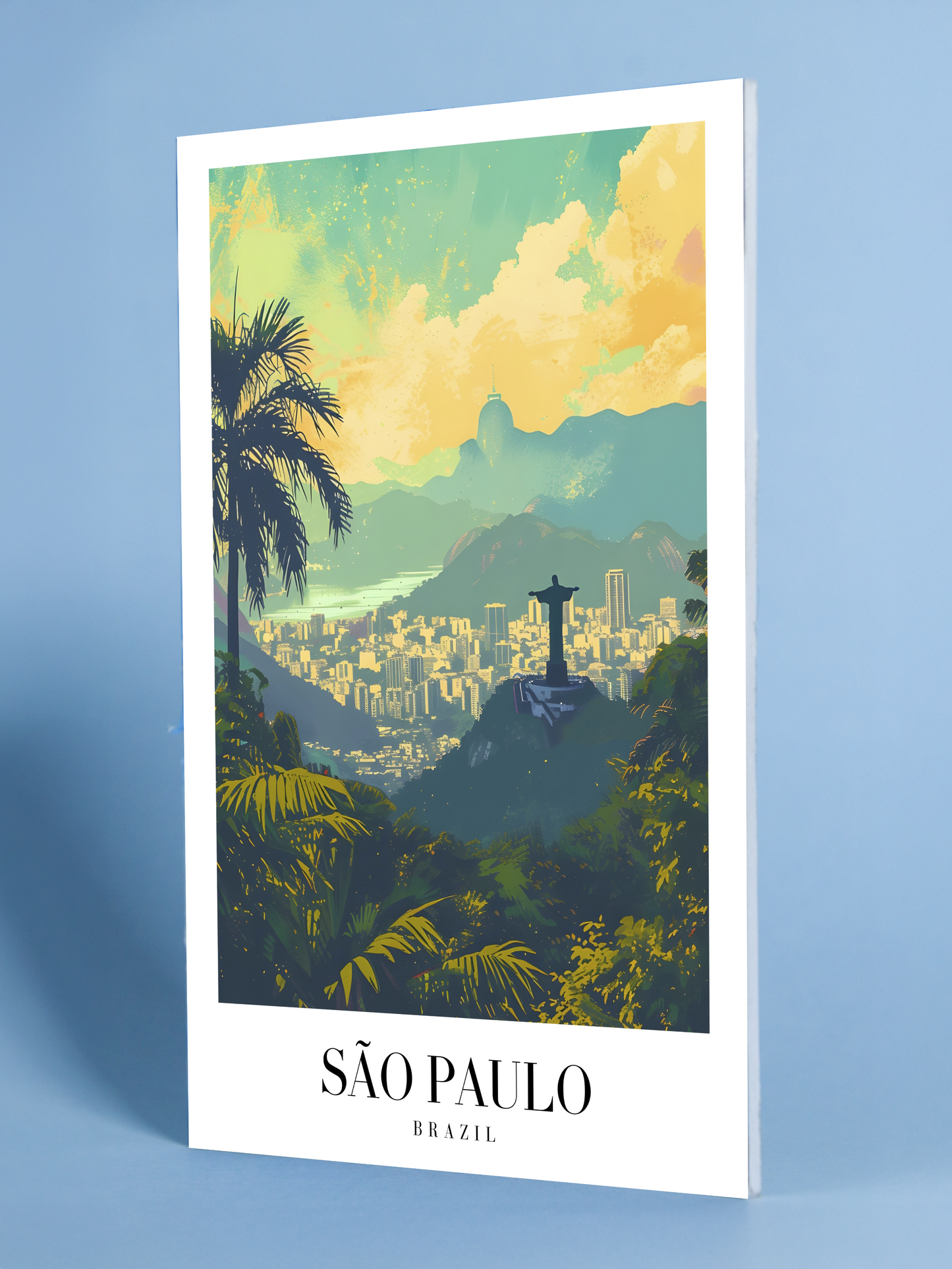 São Paulo Cityscape Art Print – Brazil Poster