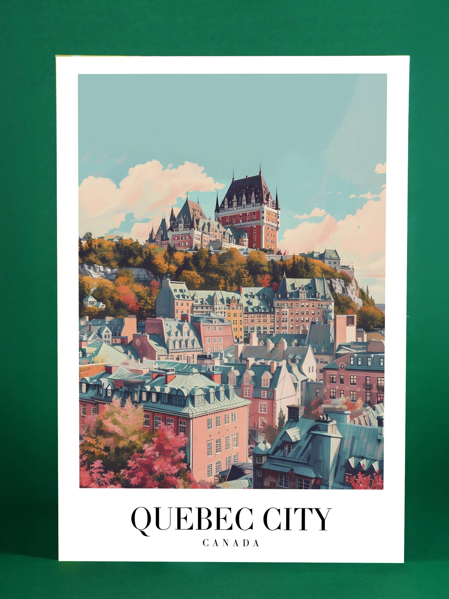 Quebec City Château Vista Wall Art