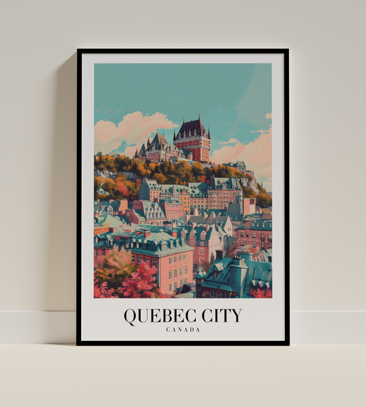 Quebec City Château Vista Wall Art